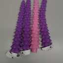 Enhon 4 Pcs Advent Candles Set, 10 Inch Tree Shaped Taper Candles, Unscented Beeswax Christmas Advent Wreath Candle for Xmas, Holiday, Church, Party, or Home Decor (Purple, Pink Style)