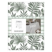 Lintex Home Collection Rectangle Ferns Vinyl Tablecloth measuring 52 x 70 inches. Lintex Home Collection Rectangle Ferns Vinyl Tablecloth measuring 52 x 70 inches.