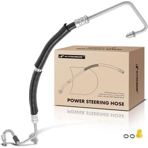 A-Premium Power Steering Pressure Hose Line Assembly Compatible with Chevrolet Astro & GMC Safari, 2000 2001 2002 2003 2004 2005, 4.3L, with O-ring, Pump To Hydraulic Brake Booster
