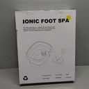 Ionic Foot Bath Detox Machine, Foot Detox Foot Bath Soak Tub with 2 Arrays,80 Disposable Liners, Detox Sea Salt, Folding Foot Spa, Home Salon-Level Foot Soaking Tub2