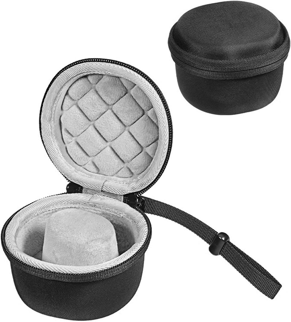 Travel Watch Case - Durable 50mm Single Watch Storage Box for Men & Women, Crushproof & Spillproof, Black