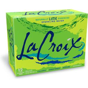 LaCroix, Sparkling Water, Lime, 12 oz, (pack of 12), BB 12-15-26
