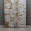 JolyWell White Hydrangea Flower Wall Art, hand-painted Large Canvas Wall Art for Living Room, 3D Textured Oil Painting, Neutral Wall Art decor, Kitchen Bathroom Office Bedroom Wall Art Decor 40" 28"