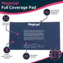 Magic Gel Extra Large & Reusable Ice Pack (15x23.5 inches, XL) for Maximum Back and Full Body Pain Relief from Injuries, Swelling, Bruises, Sprains | Ice Blanket for Sleeping & Physical Therapy - Gray