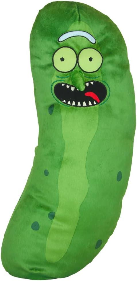 Pickle Rick And Morty Adult Swim Super Soft Plush Cuddle Pillow Buddy, (100% Officially Licensed Product) By Franco Collectibles