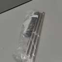 2 in 1 Floor Brush Scrubber with Long Handle Grout Brush 3 Poles 53.5'' New Upgrade Stiff Bristle Cleaning Scrub Brush with Squeegee 120Rotating Tile Brush for Cleaning Bathroom Glass Patio Kitchen (White)