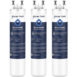 GLACIER FRESH Replacement for Frigidaire ULTRAWF,Pure Source Ultra, Kenmore 9999, 469999, 46-9999, A0094E28261 Refrigerator Water Filter,Pack of 3