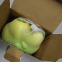 Huggy Fruits Big Size Squeeze Toys, Slow Rising Squishy Stress Relief Toy, Upgraded Foamed PU Fidget Toy, Ideal Gift for Adults (Green Pear)