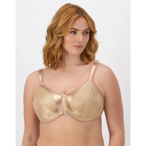 Women's Bali Minimizer Bra Satin Tracings Underwire Satin non Padded Full DF3562
 34DDD