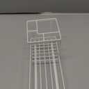 MYITYARD Toothbrush Holders for Bathrooms, 4 Slots Rustproof Metal Tooth Brushing Organizer with Drainage, Electric Tooth Brush Toothpaste Holder for Bathroom Countertop, White