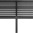Furnitui 16 Inch High Platform California King Bed Frames, Metal Cal King Bed Frame No Box Spring Needed, Easy Assembly, Noise Free, Sturdy, Black