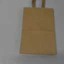 GSSUSA 100 Pack Paper Gift Bags 5.25x3.75x8'' Small Paper Bag with Handles Bulk, Brown Kraft Bag for Small Business, Sturdy Grocery Retail Shopping Birthday Party Favor Craft Bags (5.25X3.75X8 Inch (Pack of 100))