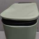 Cesun Small Bathroom Trash Can with Lid Soft Close, Step Pedal, 6 Liter / 1.6 Gallon Stainless Steel Garbage Can with Removable Inner Bucket, Anti-Fingerprint Finish (Matt Green)