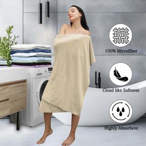 Extra Large Bath Towels Set 35x70 Inches - Dark Coffee Luxury 600 GSM Oversized Bath Sheet Towel,Ultra Soft Microfiber - Quick Dry,Highly Absorbent Shower Towels Spa Hotel Bathroom Towel Set (4-Pack)