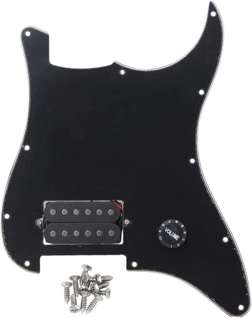 BQLZR 11.02 * 8.82 Inch petite guitar pickguard Prewired Pickguard Humbucker For Electric Guitar Electric Guitar Part