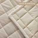 Pet Couch Cover Dogs Washable Non-Slip Couch Protector Pet Friendly Dog Mat for Couches and SofasBeige White, 27.6"59.1"