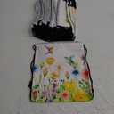 Lothee 30 Pcs Wildflower Party Favor Bags Floral Drawstring Bag Wildflower Birthday Party Decorations Floral Hummingbird Gift Goodie Treat Candy Backpacks for Baby Shower