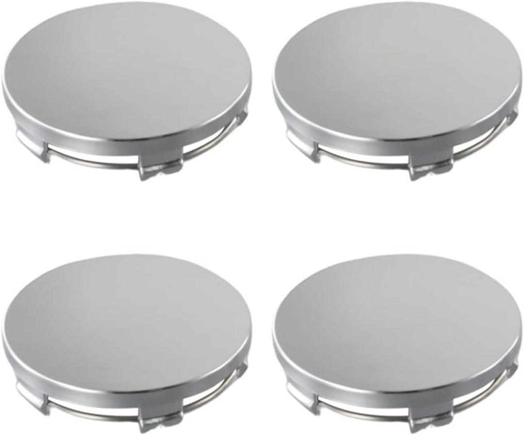 Car Wheel Center Caps Outer 60mm 2.36 inches Inner 56mm 2.2 inches Wheel Center Cover Caps Decor Kit Snap-in Fit for Cars for Rims Center Hub Caps 4Pack Silver