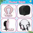 Vinsot Kayak Seat Cushion Universal Paddle Board Seat with Back Support Adjustable Non Slip Boat Chair Seats with 4 Straps and Storage Bag for Kayak Boat Sup Canoe, about 12 x 15.75 x 18 inches/30.48 x 40.01 x 45.72