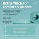 Retrospec Solana Yoga Mat 1" Thick w/Nylon Strap for Men & Women - Non Slip Exercise Mat for Home Yoga, Pilates, Stretching, Floor & Fitness Workouts