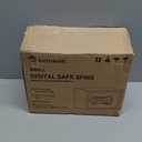 Bonsaii Safe Box with Electronic Keypad, Steel Security Lock Box with Key, 0.23 Cubic Feet, 9.06" W x 6.69" D x 6.69" H, Small Hidden Safe for Cash Jewelry