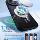 Magnetic for iPhone 17 Pro Max Case, Full Camera Protection, Compatible with MagSafe, Military-Grade Shockproof, Anti-Slip, Matte Slim Cover for i Phone 17 Pro Max Phone Case 6.9", Black