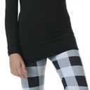 VENTELAN Family Matching Christmas Pajamas Set Holiday Santa Claus Sleepwear Xmas PJS Set for Couples and Kids (3T, Black-plaid)