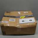 Modern Nightstand with Charging Station and LED Lights, White Bedside Table with Drawer, Fluted Side Table for Living Room, Bedroom