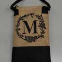 Personalized Gifts for Women Tote Bag, Initial Jute Tote Bag & Makeup Bags Monogrammed Beach Bag w/ Zipper, Birthday Valentines Day Gifts for Women Her Friends Mom Daughter Sister Girlfriend Teacher