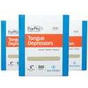 ForPro Professional Collection Senior Tongue Depressors, Large Wax Applicators, Wood Craft Sticks, 6 Senior Sized, Non-Sterile, 500-Count (Pack of 3)