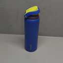 ENCOOL Leakproof Insulated Water Bottle with Straw Dual-Sip Water Bottle Bag-Safe Design for Work, Commute & Gym – Keeps Drinks Cold All Day, 32 oz, Electric Blue