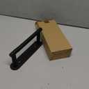 Matte Black Toilet Paper Holder Wall Mount - Double Post Pivoting Bathroom Tissue Holder, 304 Stainless Steel Rustproof - Adhesive or Screw in Wall Toilet Paper Roll Holder, Commercial & Home Use