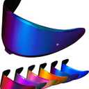 PSLER RF-1400 Visor - X15 Visor RF1400 visor Motorcycle Helmet Shield Replacement for RF1400 X15 CWR-F2R NXR2 Z8,Deep Blue Purple