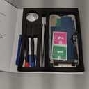 iPhone 12 Pro Max Screen Replacement Kit 6.7" LCD Display 3D Touch Full HD Digitizer Full Assembly Repair Kits Waterproof Frame Sticker+Screen Protector for A2342, A2410, A2412, A2411