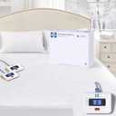 Sealy Heated Mattress Pad King Size with Plush Top, Coral Fleece Electric Bed Warmer with Dual Controller, 10 Heat Settings & Auto Off 1-12 Hours, Fit Up to 17" Deep Pocket, Machine Washable 78"x80"