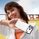 tharlet Compatible with iPhone 17 Pro Case with Card Holder, Cheetah Print PU Leather Kickstand Card Slots for Women Girls, Shockproof Wallet Case for iPhone 17 Pro 6.3''(White)