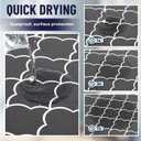 Teenyyou 2 Pcs 26" x 18" Dryer Top Protector Mat, Washer and Dryer Topper, Non Slip Waterproof Machine Cover Dust Proof Quick Drying Topper Pad for Laundry and Kitchen (Stylish)