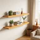 36 in Floating Shelves for Wall Decor Color Oak,Pack 2