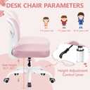 Primy Kids Desk Chair, Pink Study Chair for Boys Girls with Height Adjustable, Swivel Mesh Task Student Chairs for 4-12, Growing Teen Office Chair for Home/School/Office (Pink), PR777