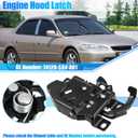 X AUTOHAUX 74120S84A01 74120-S84-A01 Car Engine Hood Latch Lock for Honda Accord 1998-2002 Hood Latch Assembly Hood Lock Assy