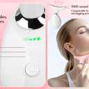 Face Light Therapy Device Facial Massager for Face and Neck, Face culpting Wand with 7 Color, Face and Neck Massager Tool Red-Light-Therapy-for-Face (White)