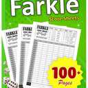 Farkle Score Sheets: Large Print Score Pads, (8.5 x 11 Inches ) 100+ Pages