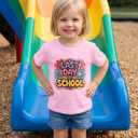 Last Day of School T-Shirt for Kids Toddler Funny Short Sleeve Tee Girls Boys Cotton 2T-8T (Pink)