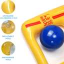 Outdoor Games for Adults and Family, Giant Tic Tac Toe Game with 10 Balls, Outside Toys for Kids Ages 8-12, 2-10 Players, Yard Pool Beach Lawn Camping (Yellow)