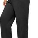 FOREYOND Plus Size Sweatpants for Women Wide Leg Yoga Pants Workout Pants 1XL-5XL (3X-Large Plus, Dark Green)