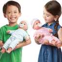 Melissa & Doug Mine to Love Luke & Lucy Realistic Twin Baby Dolls (15-inch) - Dolls and Accessories with Pacifiers for Pretend Play, Toddler Toys for Ages 18M+