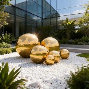 Inflatable Mirror Ball 6pcs Airtight Big Shiny Balls Large Hanging&Standing Inflatable Disco Ball Silver & Gold & Iridescent Giant Mirror Balloon for Party & Wedding & Event Decoration Gold