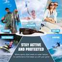 Polarized Fishing Sunglasses for Men Women - Floating Wrap Around Sport Glasses for Surfing Running Driving (Tortoiseshell Frame/Dark Brown Lens)