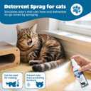 Cat Deterrent Spray - Indoor & Outdoor Cat Repellent, Stops Cats from Scratching Furniture, Carpets, Sofas, Curtains and Urine Marking - Effective Anti-Scratch Training Aid (Blue)