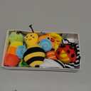 Infinno Baby Wrist Rattle Socks and Foot Finder Set, Perfect Baby Toys for 0-12 Months Newborn Boys and Girls As Shower Gifts, Garden Bug Series (Warm Color)